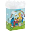 Hallmark Sesame Street 13″ Large Gift Bag with Tissue Paper (Big Bird, Elmo, Grover, Cookie Monster) for Birthdays, Christmas, Back to School(Sesame Street)