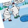 Hallmark Shoebox Funny Christmas Card (Ice Hole Polar Bears)(Funny Ice Hole Polar Bears)