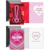 Hallmark Shoebox Pack of 2 Funny Valentines Day Cards (Dinosaur, Nachos)(Colorful Galentine’s Day  4 Cards with Envelopes)