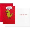 Hallmark Shoebox Pack of 2 Funny Valentines Day Cards (Dinosaur, Nachos)(Dinosaur and Nachos  2 Cards with Envelopes)