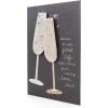 Hallmark Signature Anniversary Card for Husband, Wife, Boyfriend, Girlfriend (Flowers)(Toasting Glasses)