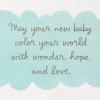 Hallmark Signature Baby Shower Card (Showered with Happy)(Every Baby Is a Gift)