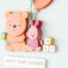 Hallmark Signature Disney Baby Shower Card for New Parents (Winnie the Pooh and Piglet) Welcome New Baby, Congratulations(Assorted/ Multicolor)