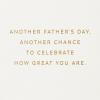 Hallmark Signature Fathers Day Card for Dad from Son or Daughter (Celebrate)(Ivory and Gold)