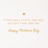 Hallmark Signature Mothers Day Card (Removable Best Mom Ever Ornament)(Best Mom Ever  Removable Ornament)