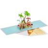 Hallmark Signature Paper Wonder Pop Up Christmas Card (Merry Christmas)(Tropical Santa Pop Up)