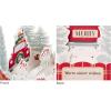 Hallmark Signature Paper Wonder Pop Up Christmas Card (Santa and His Reindeer)(Christmas Mini Pop Up Card Assortment Pack)