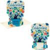Hallmark Signature Paper Wonder Pop Up Graduation Cards, Grad Cap (4 3D Cards with Envelopes)(Multicolor)