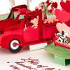 Hallmark Signature Paper Wonder Pop Up Valentines Day Card (Vintage Red Truck)(Vintage Red Truck Pop Up)