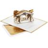 Hallmark Signature Paper Wonder Religious Pop Up Christmas Card (Nativity)(Elegant Nativity  1 Pop Up with Envelope)