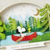 Hallmark Signature Peanuts Fathers Day Card (Snoopy and Woodstock Canoeing) (799FFW2007)(Snoopy and Woodstock Canoeing)
