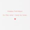Hallmark Signature Romantic Christmas Card for Husband, Wife, Boyfriend, Girlfriend (Love You More)(Candy Cane Heart)
