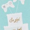 Hallmark Signature Wedding Card (Happy Wedding Day)(Video Game Wedding Cake)