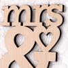 Hallmark Signature Wedding Card for Lesbian Couple (Wood Mrs. And Mrs.)