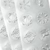 Hallmark Silver Foil Holiday Sticker Seals for Envelopes (80 Seals) Snowflakes, Trees, Reindeer