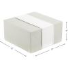 Hallmark Small Gift Boxes with Wrap Band (2-Pack: Gray Geometric, Gold “Enjoy!”) 4 inch Boxes for Weddings, Graduations, Engagements, Birthdays, Housewarmings, Wrapped Treats and Cookies(Antique White)
