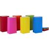 Hallmark Solid Color Party Favor and Wrapped Treat Bags (30 Ct., 5 Each of Blue, Red, Green, Yellow, Orange, Pink) for Birthdays, Baby Showers, Kids Crafts and Activities, May Day, Care Packages(Solid Rainbow)