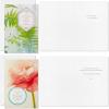 Hallmark Spiritual Birthday Card Assortment (16 Floral Cards with Envelopes, 4 Designs) Bright and Blessed(Bright and Blessed)