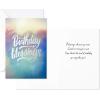 Hallmark Spiritual Birthday Card Assortment (36 Cards with Envelopes, 6 Designs) Blessed Birthday(Faith Assortment)
