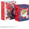 Hallmark Star Wars The Mandalorian 13″ Large Gift Bag Bundle (3 Bags: Baby Yoda, The Mandalorian, Grogu) for Birthdays, Christmas, Father’s Day, May the 4th(Valentine’s Day Gift Bags (2 Count))