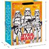 Hallmark Star Wars Wrapping Paper with Cut Lines on Reverse (3-Pack: 60 sq. ft. ttl) with Yoda, Darth Vader, Chewbacca, R2-D2, C-3PO, Stormtroopers, X-Wing, Millennium Falcon(Gift Bags)