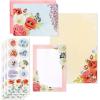 Hallmark Stationery Set with Desk Organizer, Light Pink (10 Blank Cards with Envelopes, 20 Writing Sheets with Envelopes, 75-Sheet Notepad, 30 -Sticker-Seals)