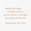 Hallmark Sympathy Card for Loss of Dad (Wisdom and Love)(Wisdom and Love)
