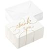 Hallmark Thank You Cards, Gold Foil Script (100 Thank You Notes with Envelopes) for Wedding, Baby Shower, Bridal Shower, Graduation(5.2 x 3.75 inch)