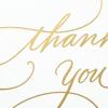 Hallmark Thank You Cards, Gold Foil Script (100 Thank You Notes with Envelopes) for Wedding, Baby Shower, Bridal Shower, Graduation(5.2 x 3.75 inch)