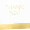 Hallmark Thank You Cards, Gold and White Bulk (40 Thank You Notes with Envelopes for Graduation, Business, Weddings, All Occasion)