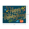Hallmark Thanksgiving Blank Note Cards (40 Cards with 40 Envelopes) Green and Gold, Pumpkins, Leaves