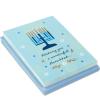 Hallmark Tree of Life Bulk Hanukkah Boxed Cards (40 Cards and 40 Envelopes) Blue with Gold Foil Menorahs, Star of David, Peace Dove(Modern Menorah)