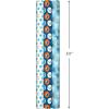 Hallmark Tree of Life Hanukkah Wrapping Paper with Cutlines on Reverse (3 Rolls: 120 Sq. Ft. Total) Blue and Gold Star of David, Menorahs, Candles, Dreidels(1 roll (Pack of 3))