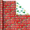 Hallmark Trendy Reversible Christmas Wrapping Paper for Kids (3 Rolls: 120 sq. ft. ttl) Dinosaurs, Koalas, Polar Bears, Penguins, Camels, Zebras, Stripes(Penguins  Santa  Trees  Stripes  Snowflakes  “Merry Christmas”)