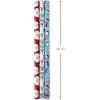 Hallmark Trendy Reversible Christmas Wrapping Paper for Kids (3 Rolls: 120 sq. ft. ttl) Dinosaurs, Koalas, Polar Bears, Penguins, Camels, Zebras, Stripes(Santa  Joy  Penguins  Snowflakes  Polka Dots  Stripes)