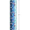 Hallmark Trendy Reversible Christmas Wrapping Paper for Kids (3 Rolls: 120 sq. ft. ttl) Dinosaurs, Koalas, Polar Bears, Penguins, Camels, Zebras, Stripes(Snowmen  Stripes  Trees  Skiing Santa  Zebras  Hedgehogs  Penguins)