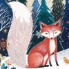 Hallmark UNICEF Boxed Christmas Cards, Folk Art Fox (12 Cards and 13 Envelopes)(Fox  UNICEF)