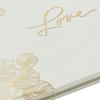 Hallmark Wedding Guest Book with Pen (Love, Ivory and Gold Leaves)(Ivory)