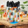 Hallmark Wrap 13″ Large Gift Bag with Tissue Paper, 130, Orange, Blue, Green, Black(Your Day  Your Way)