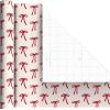 Hallmark Wrapping Paper Mini Rolls, 3-Pack (Stripes, Wildflowers, Pink Polka Dots) for Birthdays, Mother’s Day, Bridal Showers, Any Occasion – 45 Sq. Ft. Total(Bows  Stripes  Polka Dots)