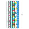 Hallmark Wrapping Paper Rolls for Graduation, Birthday, Wedding, Baby Shower – Flowers, Polka Dots, Happily Ever After Gift Wrap (Set of 6 Assorted Rolls: 180 sq. ft. ttl.)