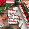 Image Arts Blue Christmas Wrapping Paper with Cut Lines on Reverse (4 Rolls: 120 sq. ft. ttl) Snowmen, Snowflakes, Blue and White Stripes(Red Car  Buffalo Plaid  Reindeer  Stripes)