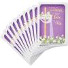 Dayspring Pack of Religious Easter Cards, Blessings at Easter (10 Cards with Envelopes)(Purple   White   Gold)