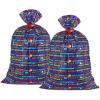 Hallmark 13″ Large Birthday Gift Bag Bundle (3 Bags: Rainbow Confetti Cake, Plaid, Solid Teal Blue)(Blue Happy Birthday Plastic Sacks)