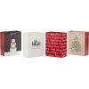 Hallmark 13″ Large Christmas Gift Bag Assortment with Tissue Paper (3 Bags: “Merry Christmas” Wreath, Gold Joy, Snowy Red Barn) Red, White, Gold Foil(1 Count (Pack of 4))