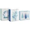 Hallmark 13″ Large Gift Bag Bundle (3 Bags: 2 Vertical, 1 Horizontal) Watercolor Winter Wreath, Trees, Joy in Lavender, Sage Green, Light Blue, Silver(1 Count (Pack of 3))