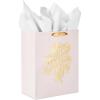 Hallmark 13″ Large Mother’s Day Gift Bag with Tissue Paper (Blush Pink and Gold) for Mom, Grandma, Nana, Mom Squad(Blush Pink with Gold)