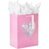 Hallmark 13″ Large Mother’s Day Gift Bag with Tissue Paper (Blush Pink and Gold) for Mom, Grandma, Nana, Mom Squad(Pink with Floral Heart)
