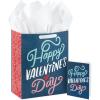 Hallmark 13″ Large Valentine’s Day Gift Bag with Card and Tissue Paper (Blue Happy Valentine’s Day)(Blue Happy Valentine’s Day)