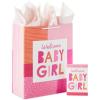Hallmark 15″ Extra Large Baby Gift Bag with Tissue Paper (Woodland Animals) for Baby Showers, New Parents and More(Welcome Baby Girl)